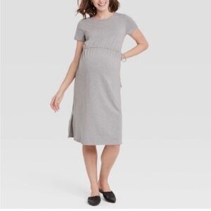 NEW Isabel Maternity Ingrid & Isabel Target Gray Dress Casual Lounge Size Large